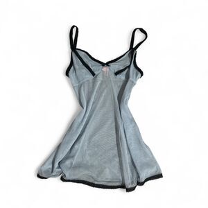 2002 victoria secret lace blue slip tank/dress